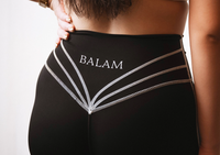 ENTRENA FLARE LEGGINGS — NEGRA STRIPED