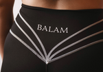 ENTRENA FLARE LEGGINGS — NEGRA STRIPED